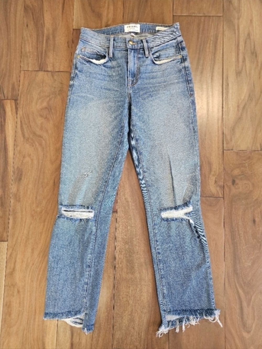 Frame Denim Women's Light Blue Ankle Jeans Size 24